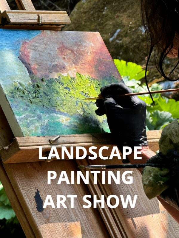 Margarite Painting at Elk Creek with text