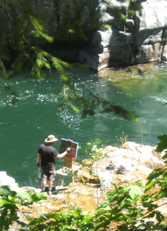 Plein Air Painting at the Salmon River